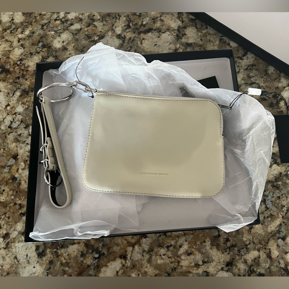 Alexander Wang clutch wristlet in smoke, no longer available, NWT